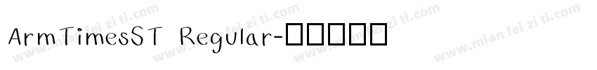 ArmTimesST Regular字体转换